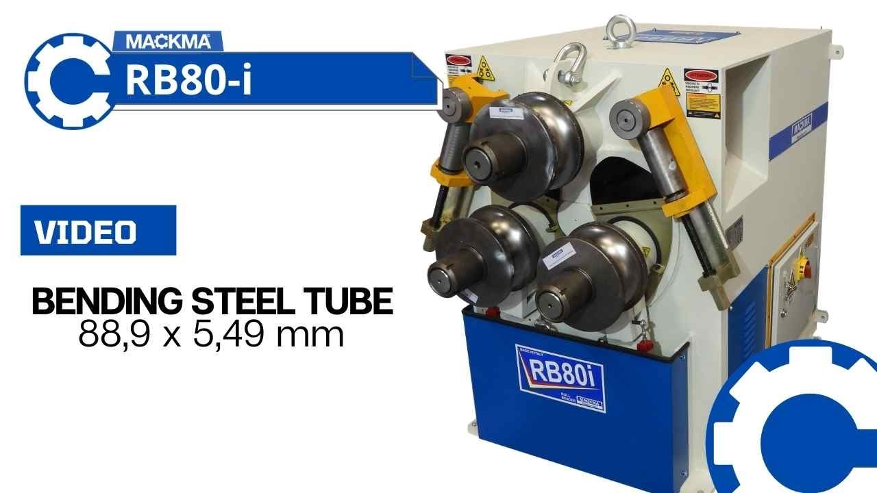 Mackma Machine: RB80-i Bending Steel Tube 88,9x5,49mm