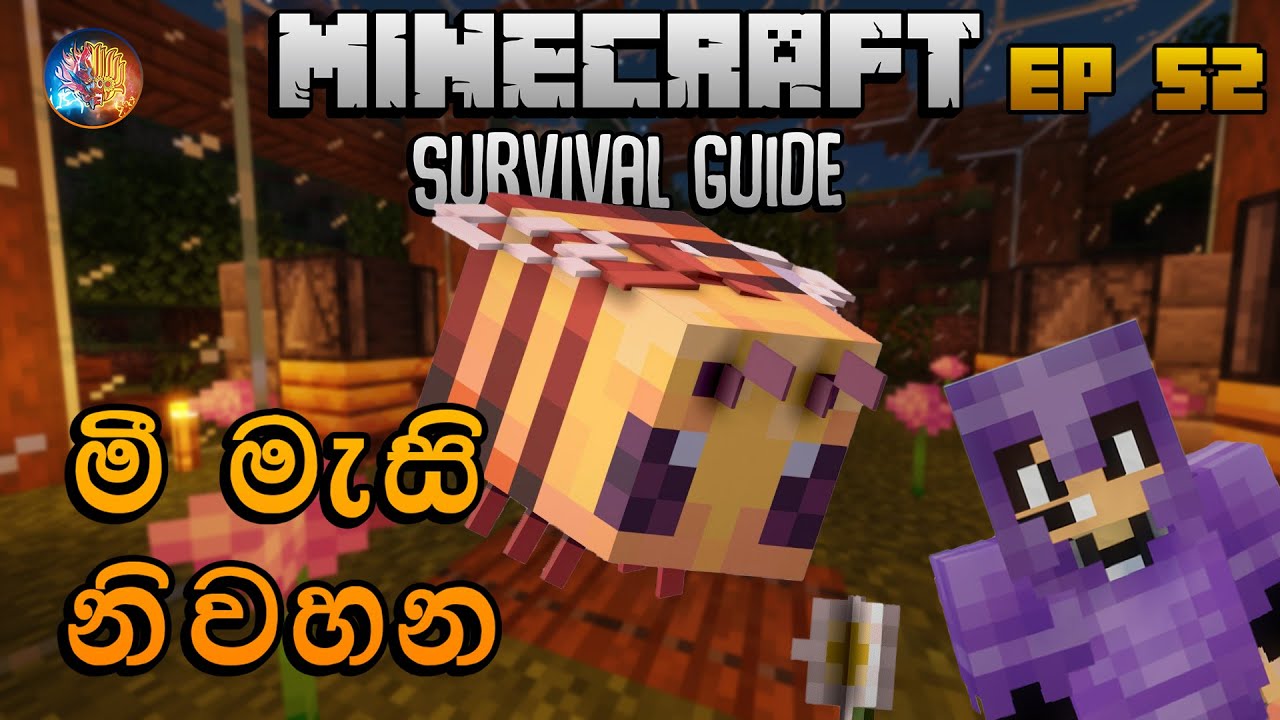 මී මැසි නිවහන | Minecraft Survival Guide Sinhala 1.19 EP 52