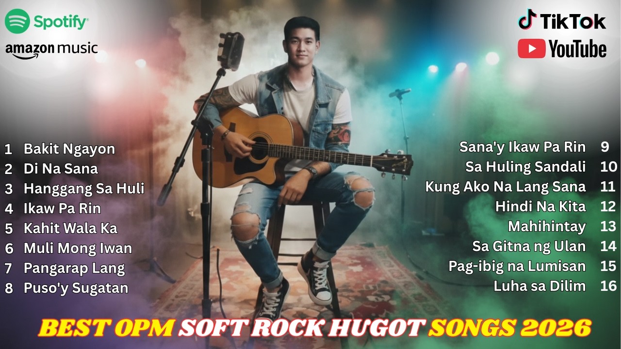 BEST OPM Soft Rock Hugot Songs 2026 – Emotional Tagalog Love Ballads for Broken Hearts Mix