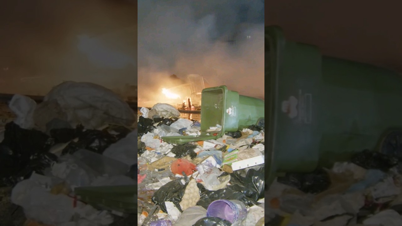 This Isn't a Landfill, it's Downtown Los Angeles #fire