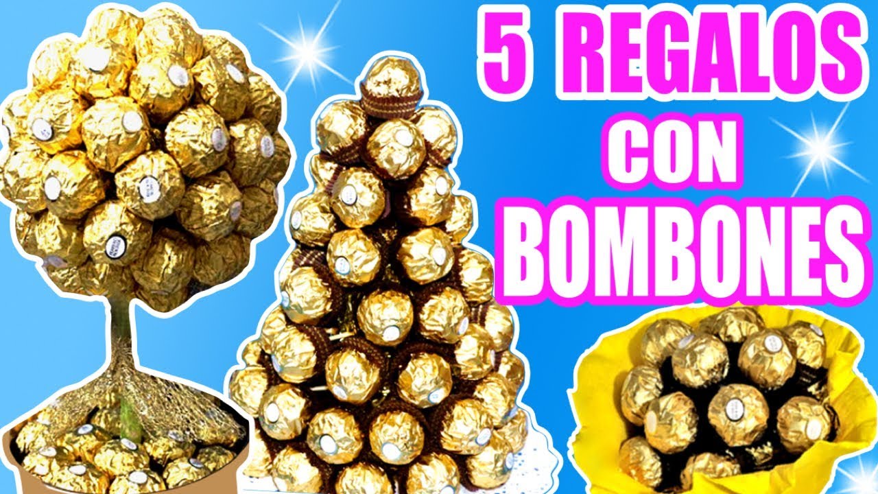 5 ideas de regalos con bombones que puedes hacer en casa