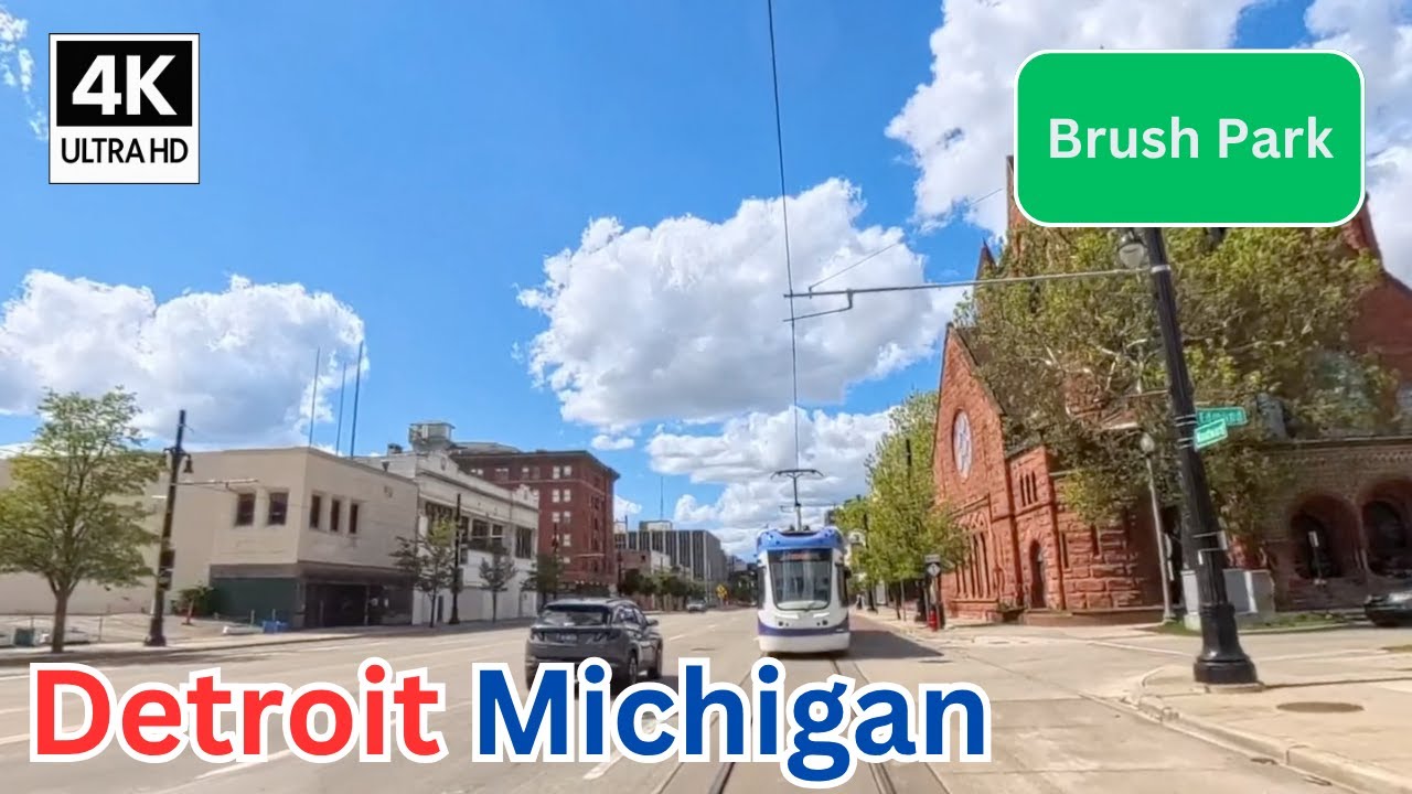 Driving Through Brush Park Detroit, Michigan | Historic Homes & Modern Revitalization in 4K