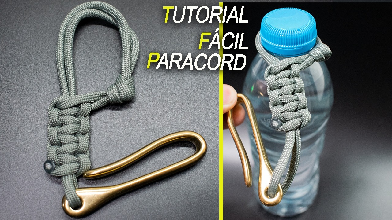 Paracord Clips para Botellas de Agua muy fácil de hacer