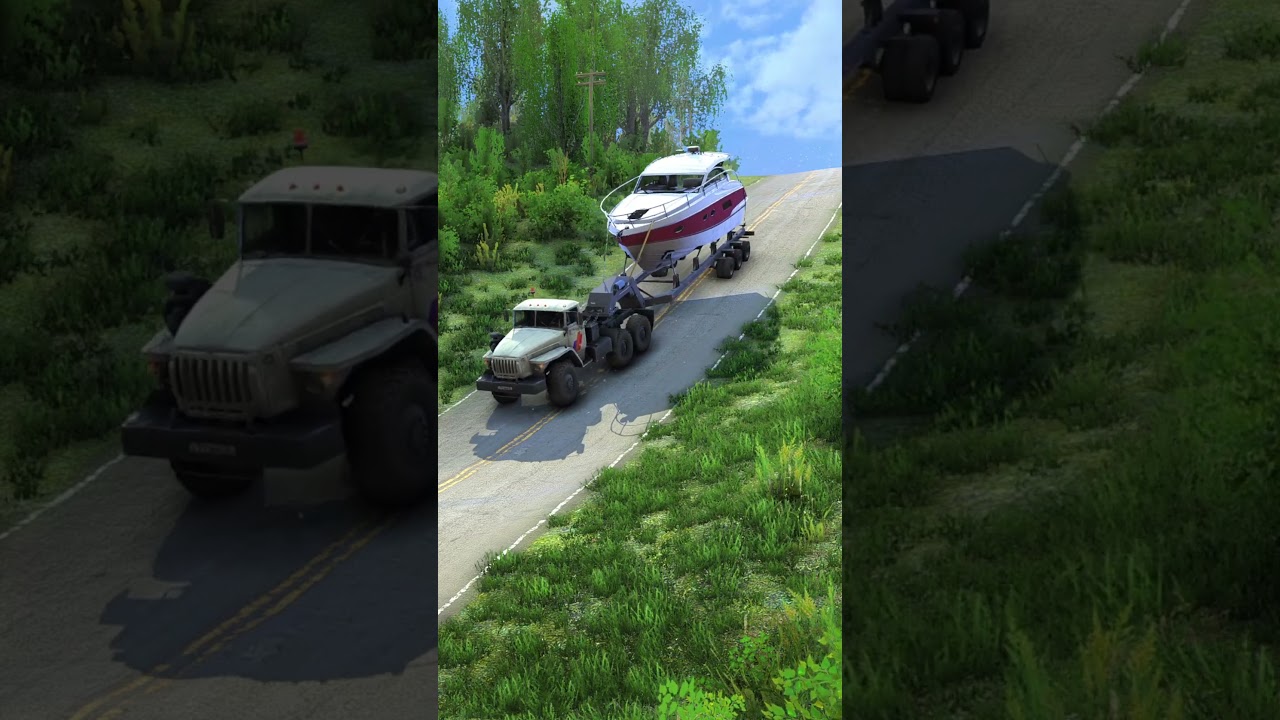 A boat-laden truck nearly failed to brake while descending a deadly road