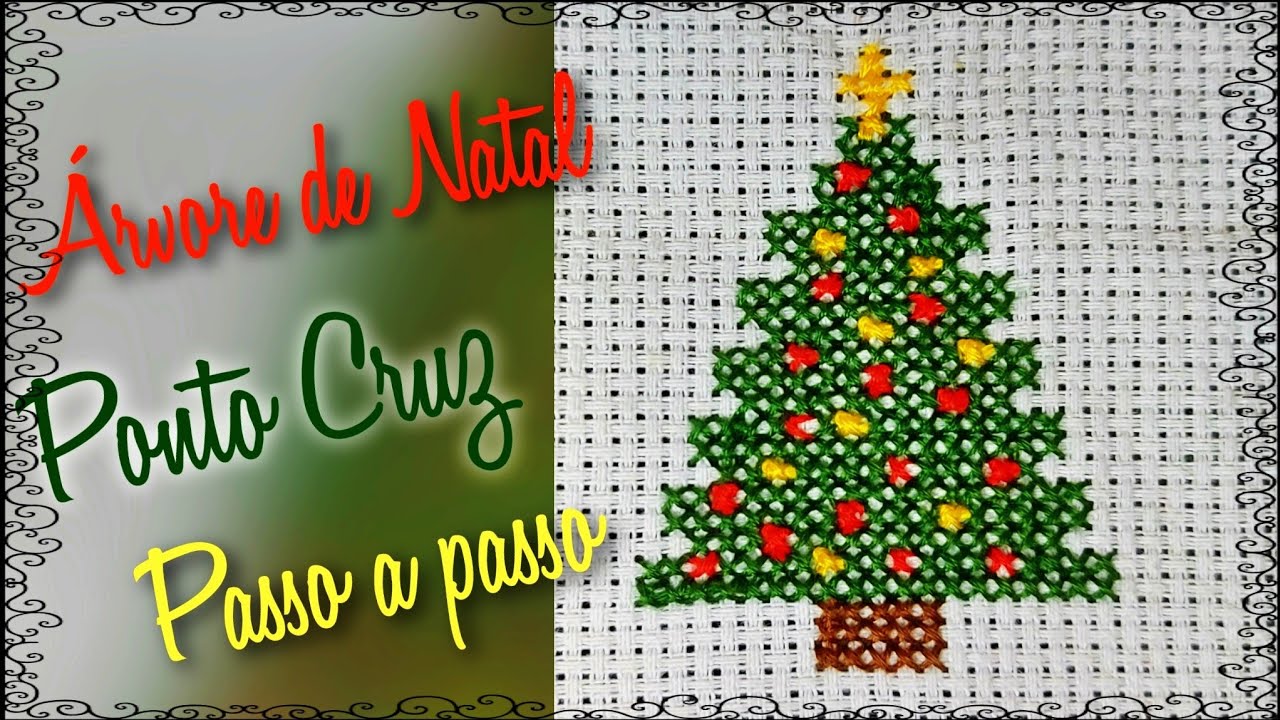 Árvore de Natal em Ponto Cruz - Passo a passo