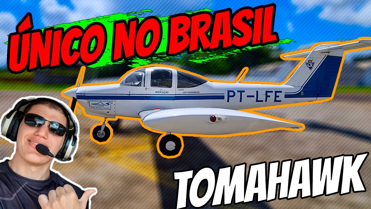 ÚNICO no Brasil - Voei no TOMAHAWK do Aeroclube de SJC - PT-LFE - PA38