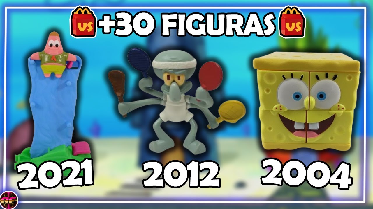 Duelo de HAPPY MEALS II BOB ESPONJA (2004) VS (2012) VS (2021)