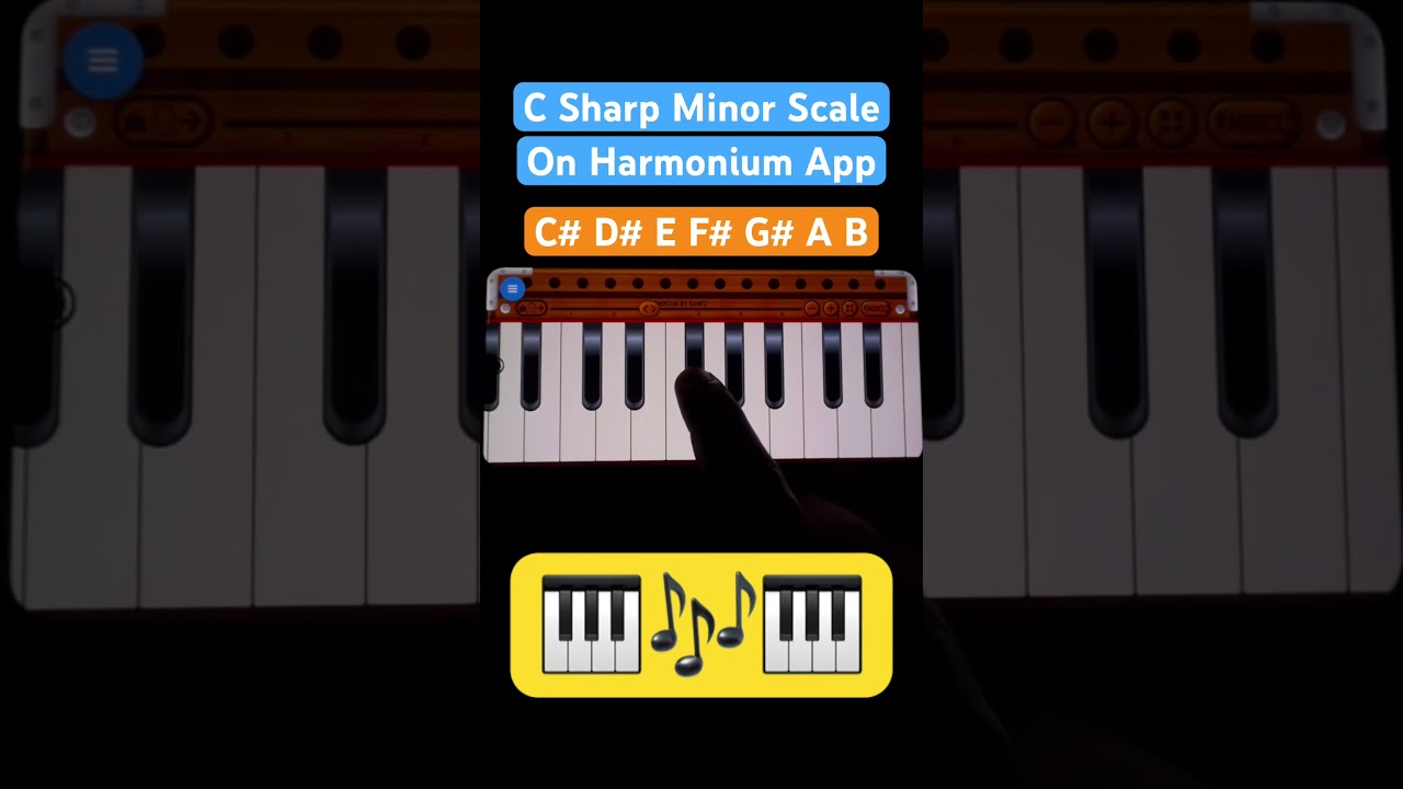 Learn C Sharp Minor Scale Harmonium #harmoniumtutorial #harmonium #trending #shorts #shortsvideo