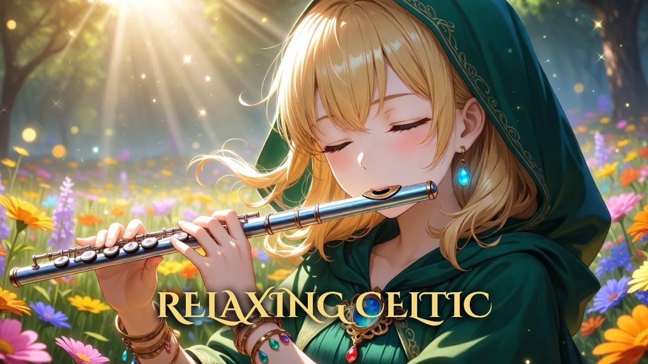 Radiant Celtic Flute 🌿 Fantasy Meadow Music for Focus & Productivity【作業用BGM】
