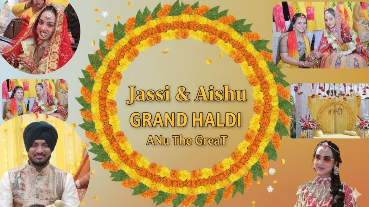 Jassi & Aishu's Haldi Ceremony 🎉💛 Turmeric Blessings & Unforgettable Rituals! | Anu the Great 