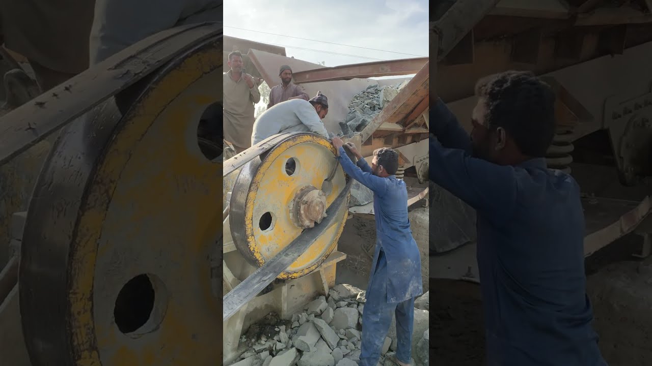 Unstoppable Rock Crusher: Smashing Giant Stones with Brutal Force #stonecrusher
