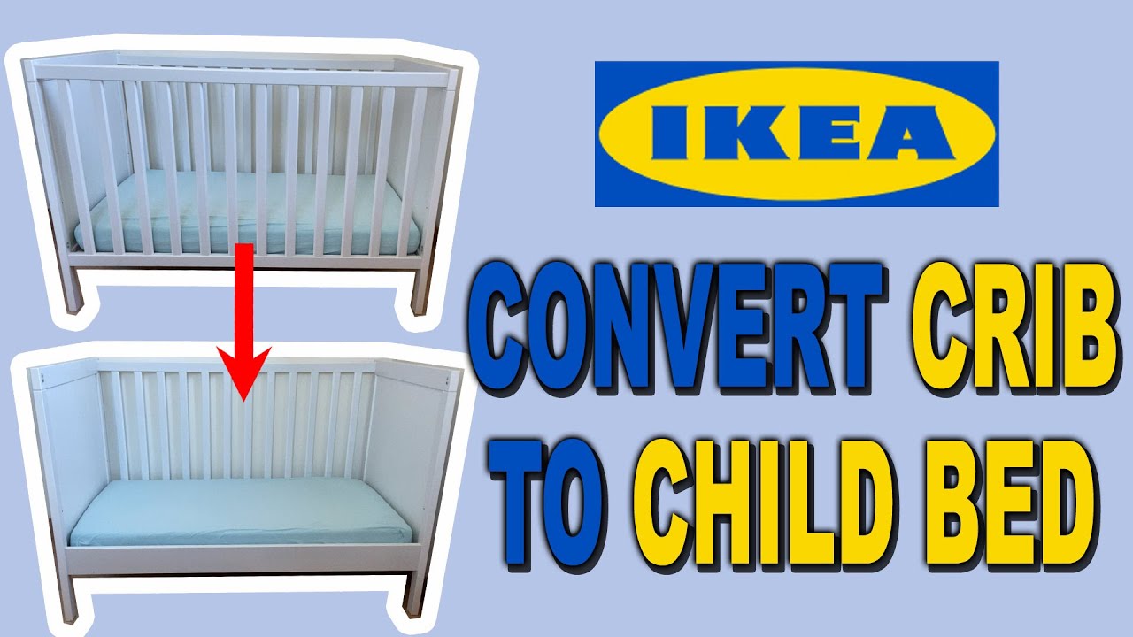 Превращаем детскую кроватку Sundvik IKEA в кроватку для малышей | Бестолковый папа