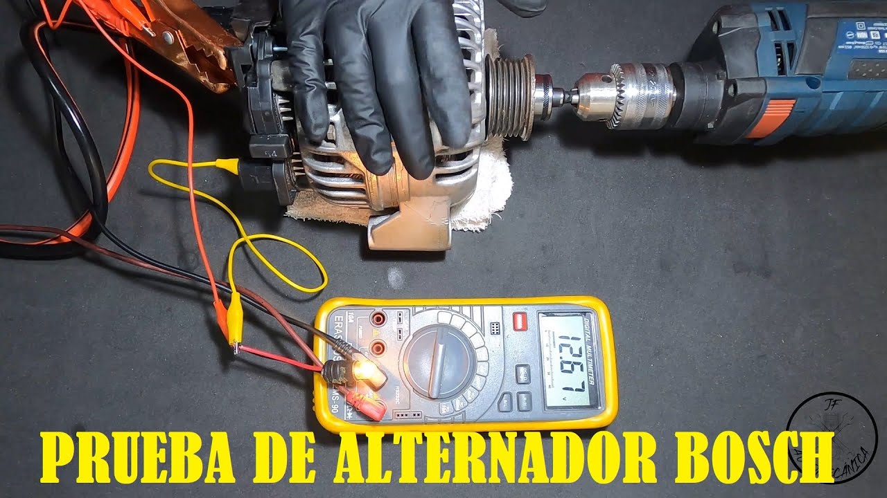 COMO COMPROBAR EL FUNCIONAMIENTO DE UN ALTERNADOR BOSCH DE FORMA CASERA