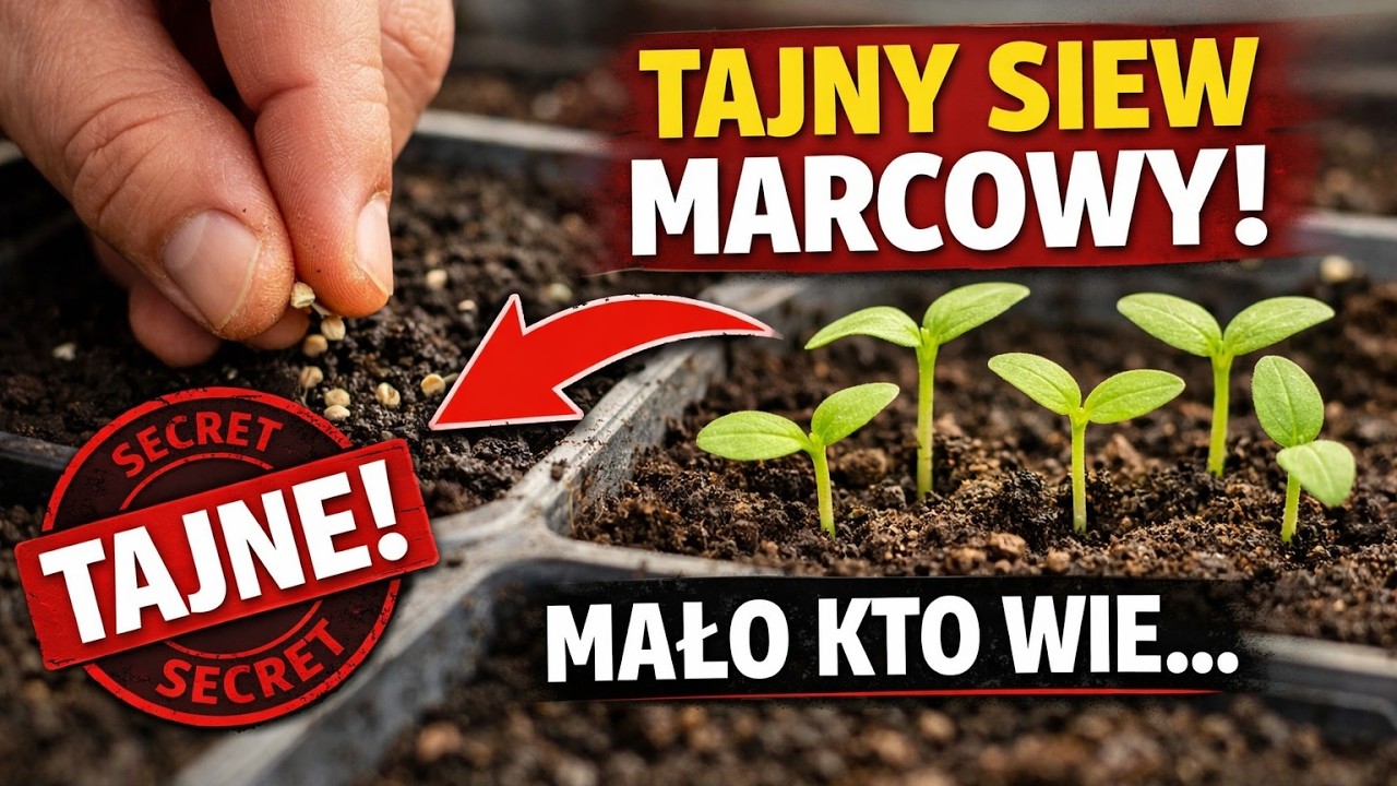 SEKRETY OGRODNIKA: Co posiać w MARCU? 🍅 Lista + kalendarz siewu na IDEALNE plony!