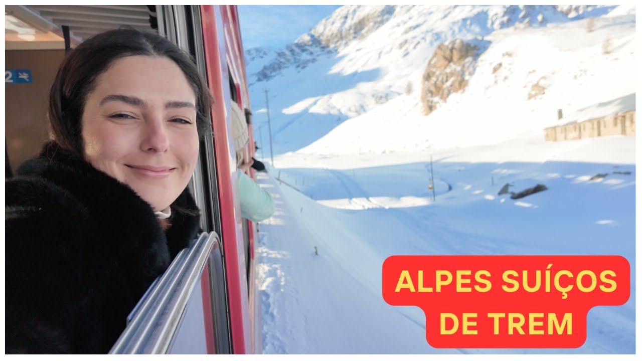 Viagem de Trem pelos Alpes Suíços 🇨🇭 | A Viagem Mais Bonita da Europa