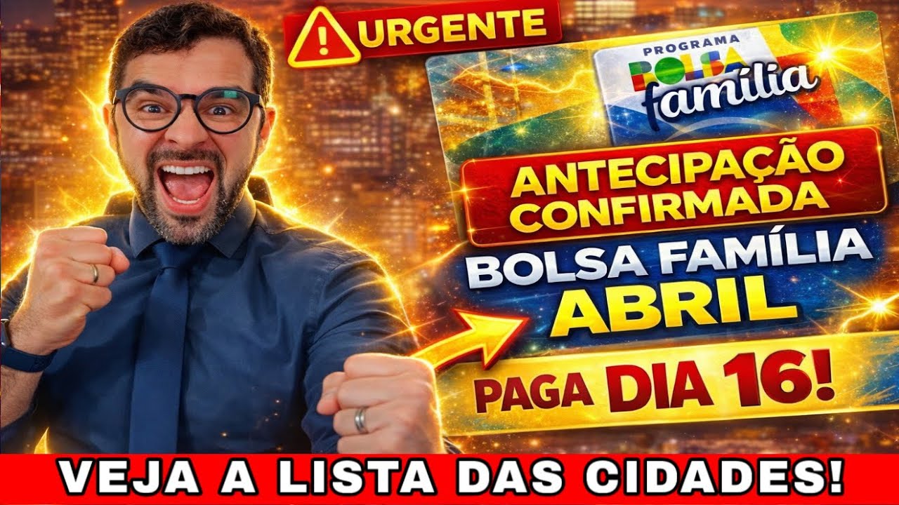 ANTECIPA&Ccedil;&Atilde;O BOLSA FAM&Iacute;LIA ABRIL! TODOS RECEBENDO NO MESMO DIA NIS 1,2,3,4,5,6,7,8,9 E 0 LIBEROU TUDO