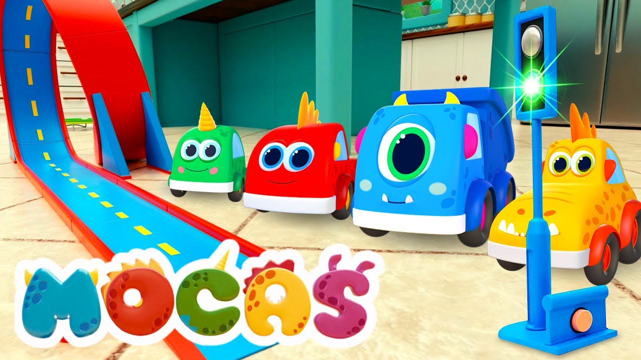 Sing with Mocas! The 10 in the Bed song for kids. Baby songs for kids. Nursery rhymes for babies.