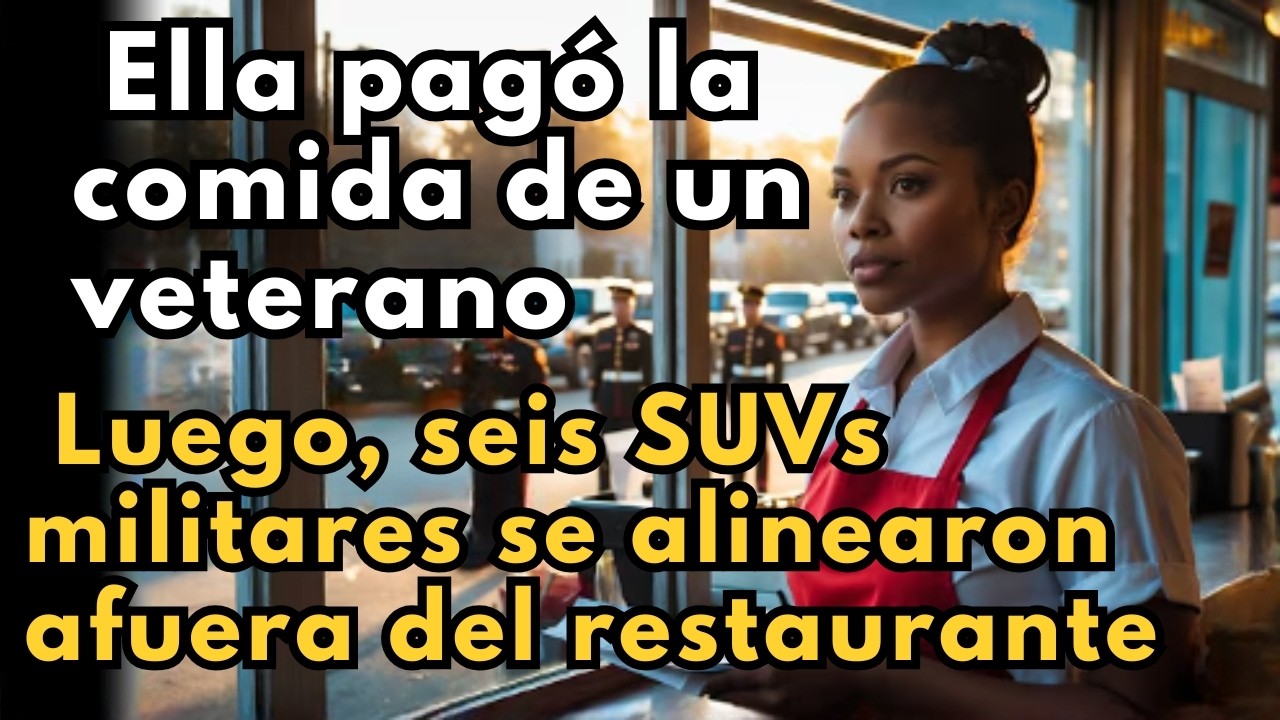 Pagó la comida de un veterano — luego seis SUVs militares se alinearon afuera del restaurante