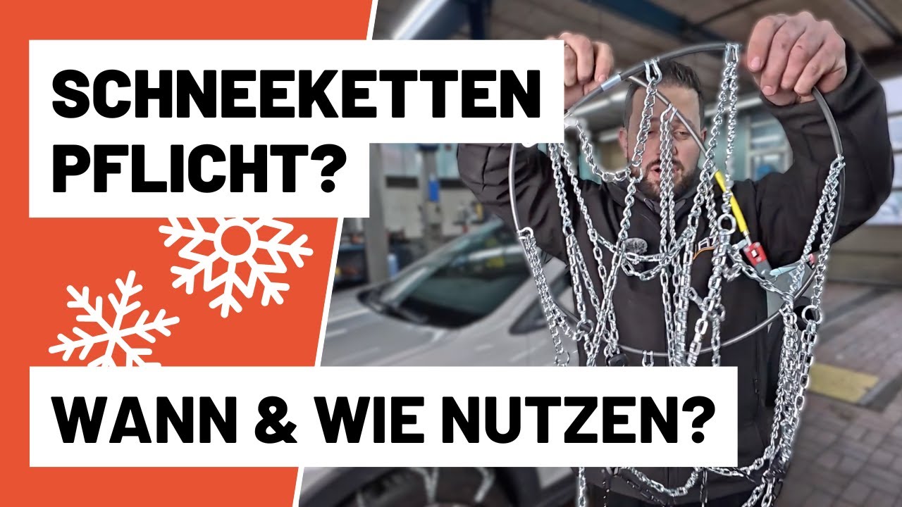 Schneeketten richtig nutzen – Wann sind sie Pflicht? ❄🚗