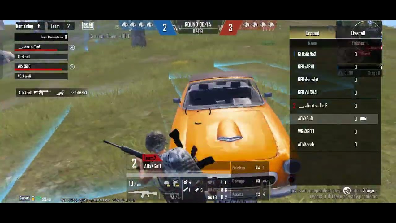 4 v4 pmgc 14 round with team AO