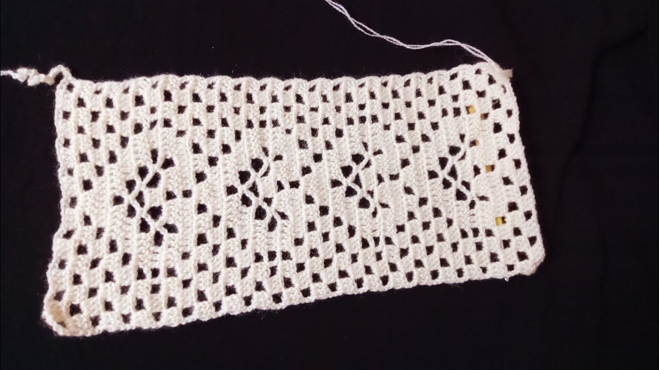 جديد كروشيه كاش بلاطو أو (مفراشة صينية) طريقه عمل سهل جدا الجزء الاول crochet