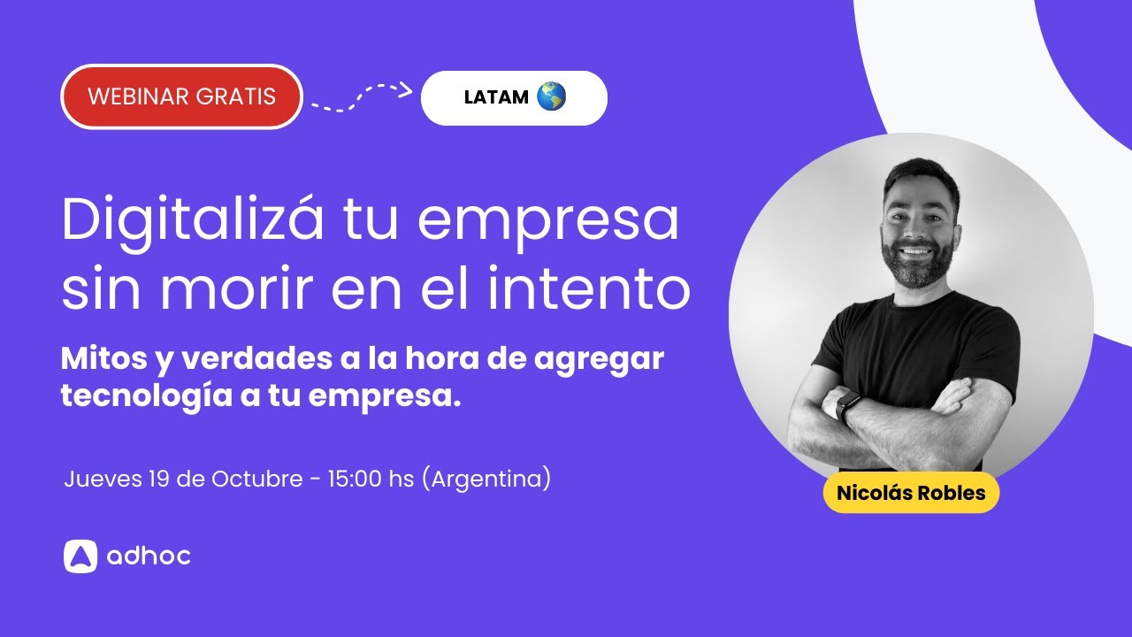 Webinar - Digitalizá tu empresa sin morir en el intento