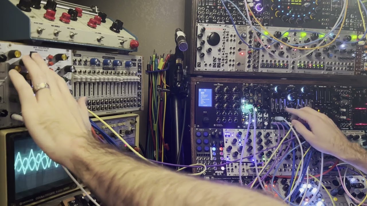 Cosmotronics vortex with 1050 mix sequencer and Natural gate sound demo