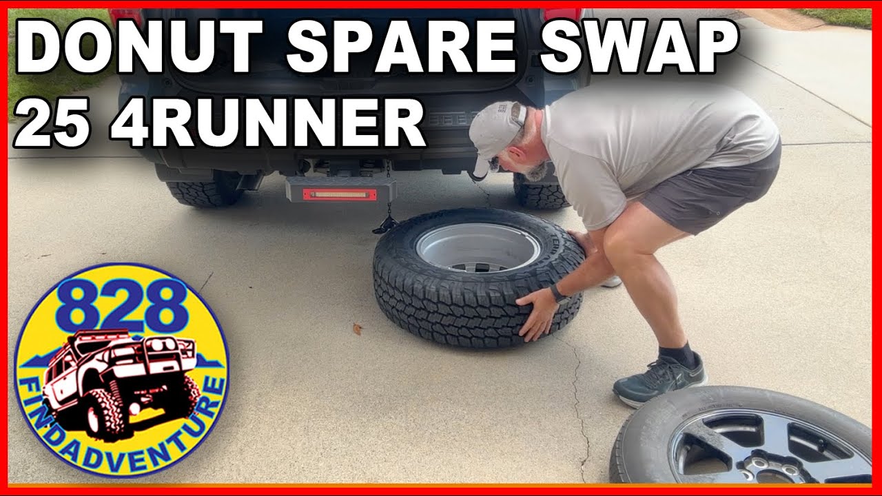25 4Runner spare tire full-size swap #4runner