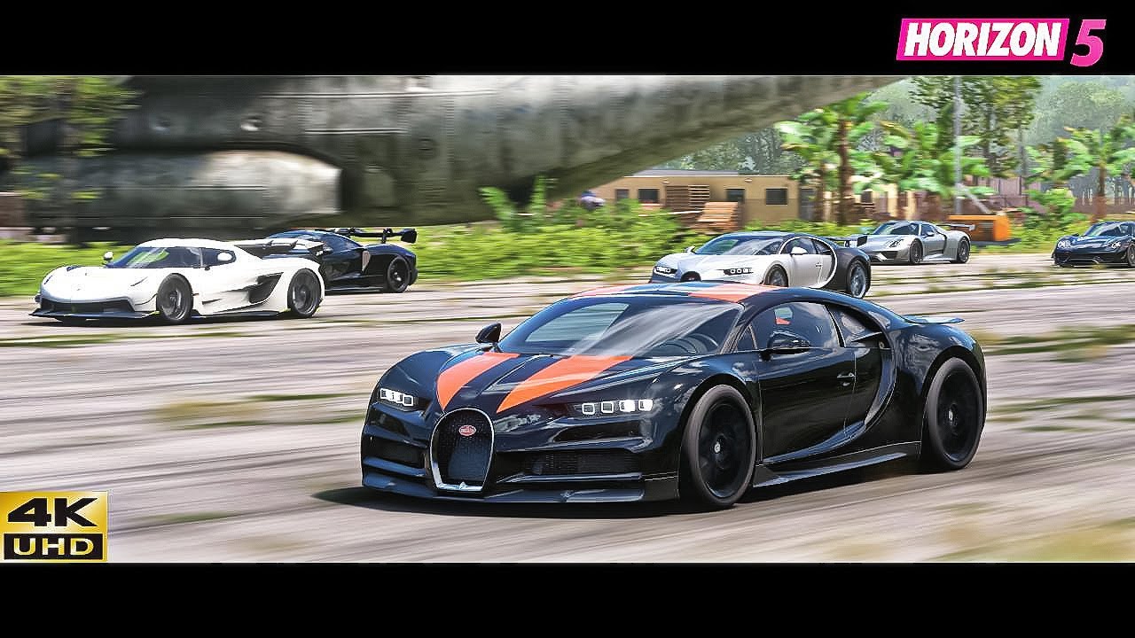 FH5 EPIC DRGA RACE! X5M, Valhalla, Scv12, Jesko, Regera, Veyron, Chiron, Evija, Agera Rs, Svj, Sc20