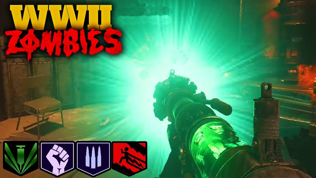 WW2 ZOMBIES: SOLO EASTER EGG BOSS FIGHT w/ GREEN 