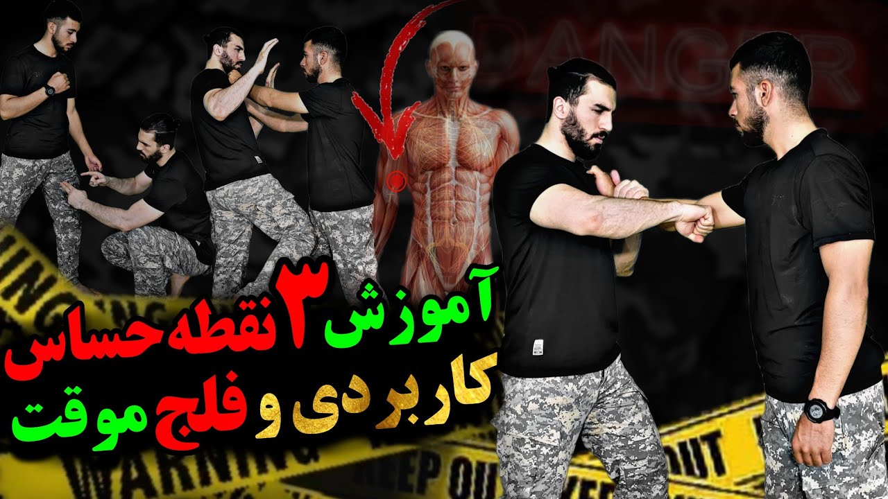 آموزش 3 نقطه حساس کاربردی و فلج موقت| آموزش دفاع شخصی