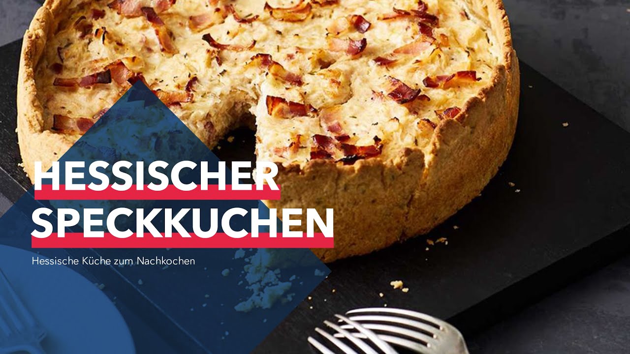 Hessischer Speckkuchen aus Hefeteig - Rezept