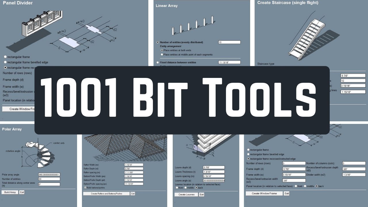 1001 bit tool for sketchup | 1001bit tools sketchup tutorial in hindi