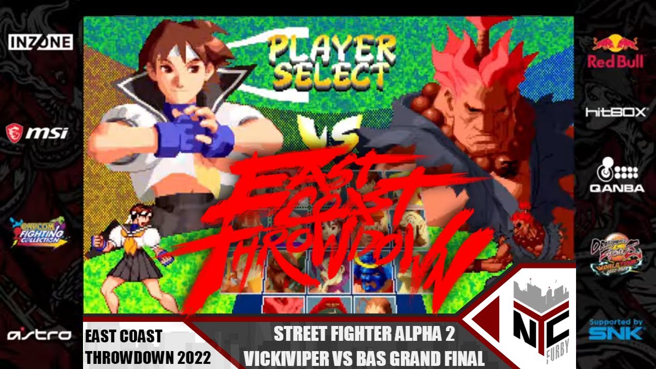 Street Fighter Alpha 2 VickiViper против Bas, гранд-финал на East Coast Throwdown 2022