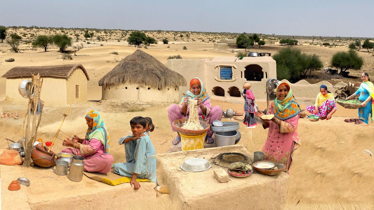 Old Traditional Village Life & Cooking by Desert Women | Village Life Pakistan | Stunning Punjab