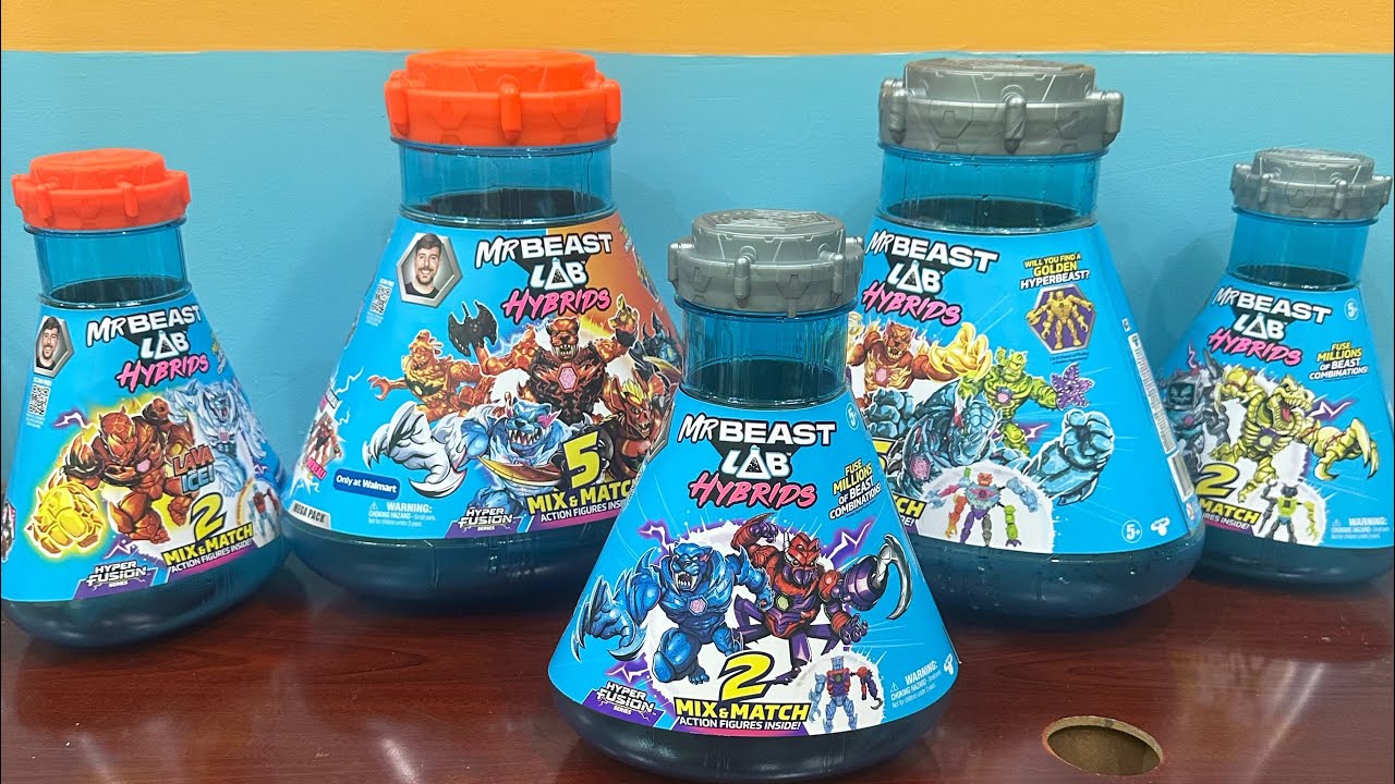 Cùng mở hộp, bước vào thế giới đồ chơi Mr Beast Lab Hybrids, multipack, mega pack #mrbeastlab 