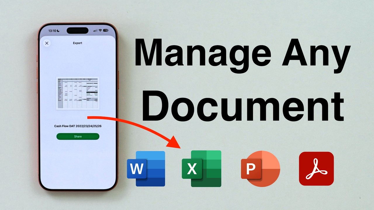 How To Create and Manage Any Document on your iPhone (FREE!)