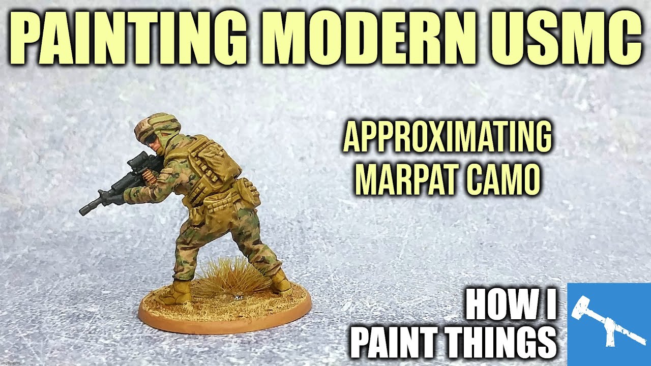 Painting Simple Camouflage - MARPAT in Miniature [How I Paint Things]