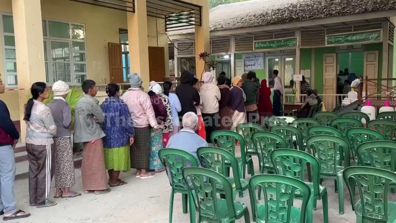 Voting resumes in Myanmar's three-phase election, branded a 