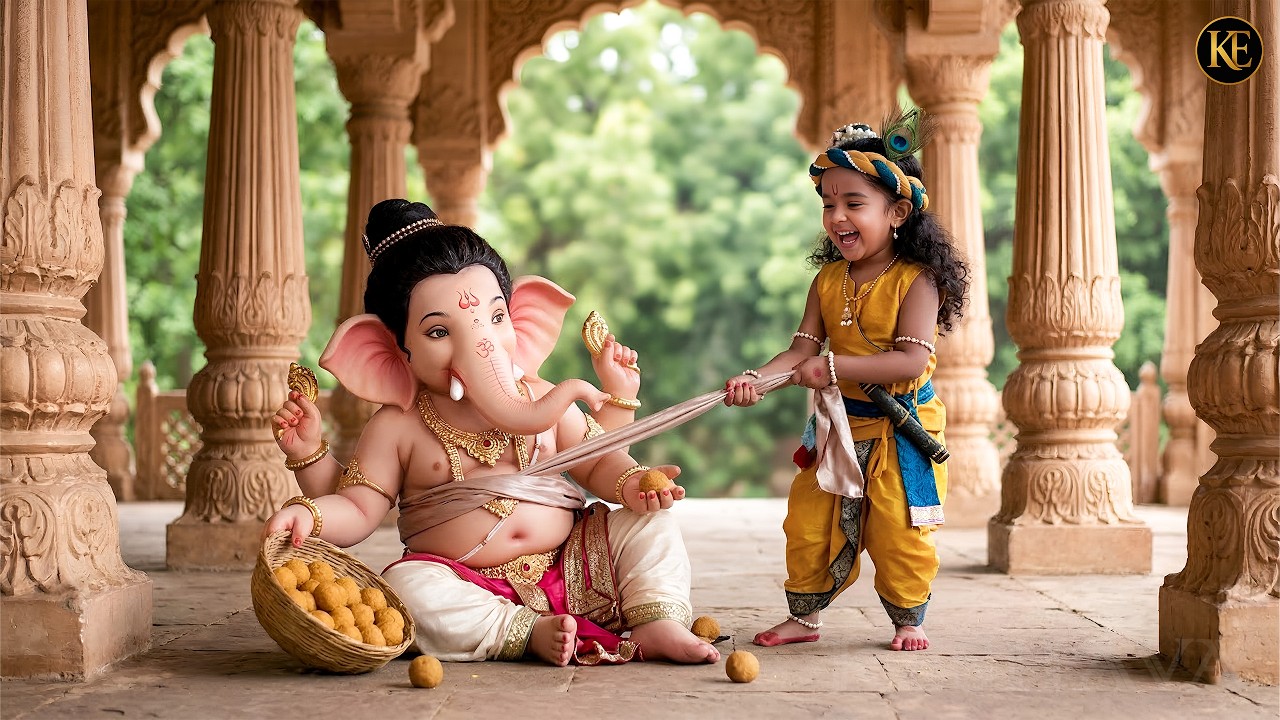 नन्हे कान्हा की शरारत में भगवन गणेश जी भी फँस गए! || यशोमती मईया के नंदलाला || Shree Krishan leela