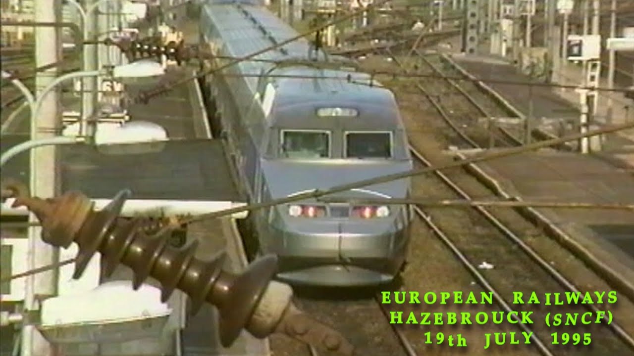 European Railways in the 1990s Hazebrouck Station (SNCF) Gare de Hazebrouck on the  19th July 1995