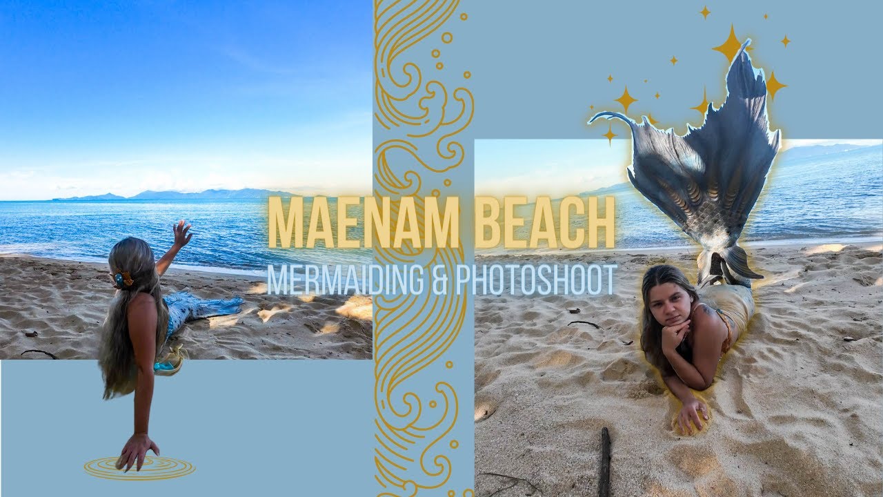 Maenam Beach | Mermaiding & Photoshoot | My favorite Mermaid Modeling poses
