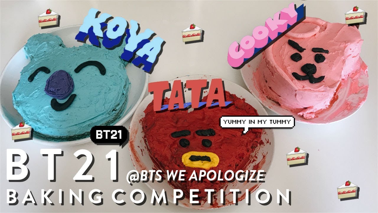 BT21 CAKE BAKING CONTEST (i regret everything)!! ٩(๑˃̵ᴗ˂̵)و