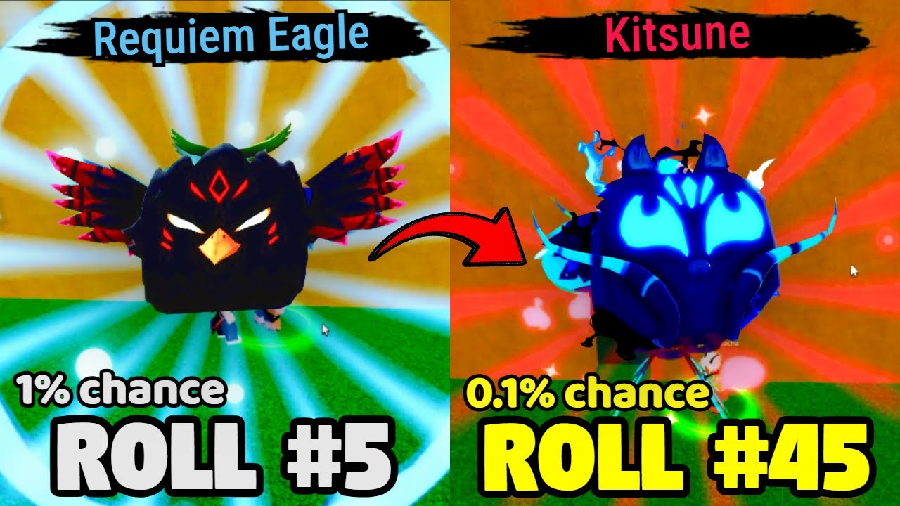 Rolling 50+ Fruits in the New Summer Gacha to Get All Eagle Skins 🦅 [Blox Fruits]