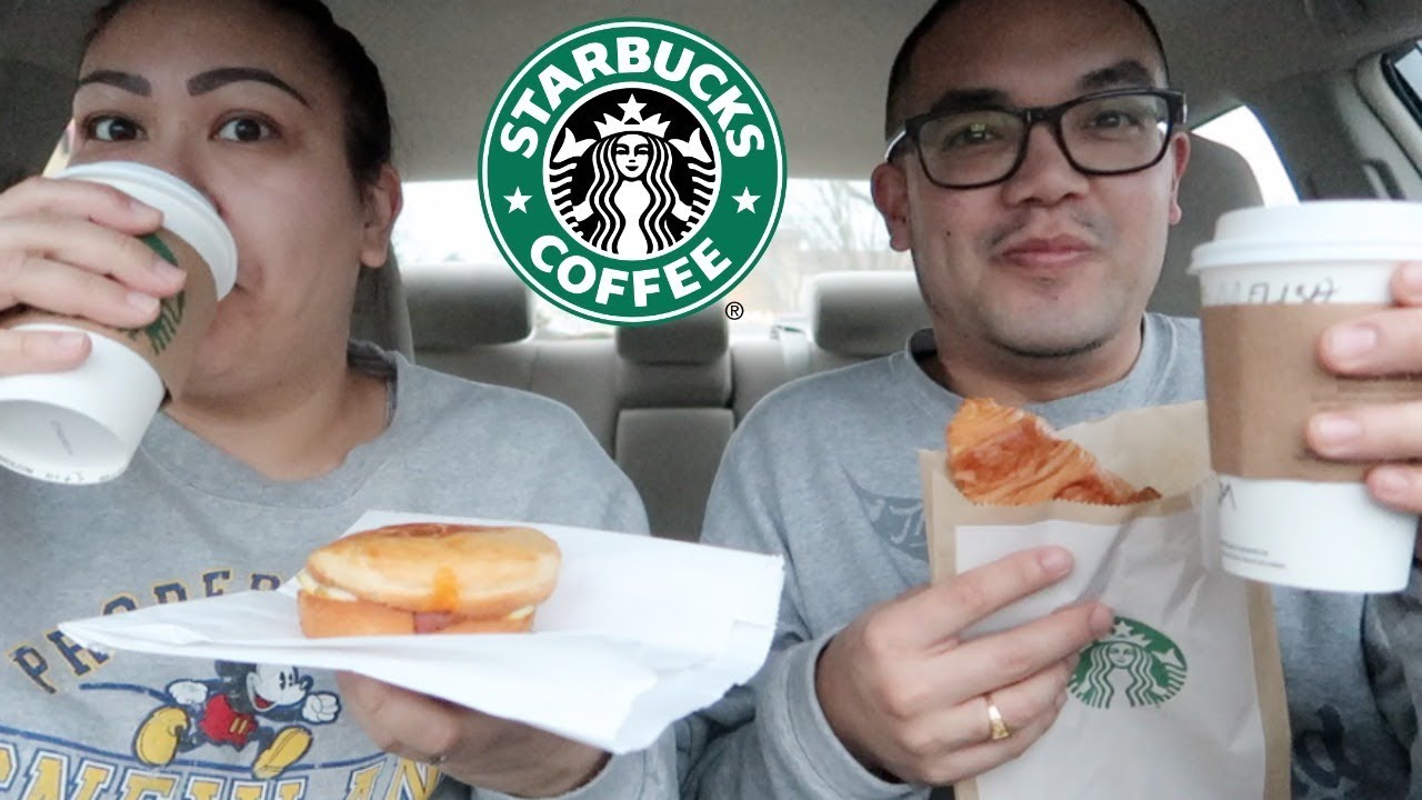 STARBUCKS BREAKFAST MUKBANG (EATING SHOW)