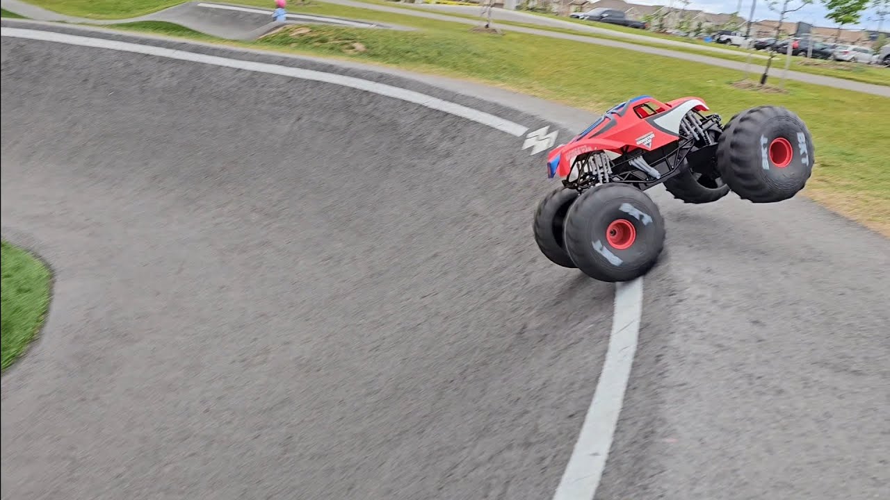 Monster Jam Marvel Mega Spider-Man RC Monster Truck, All-Terrain
