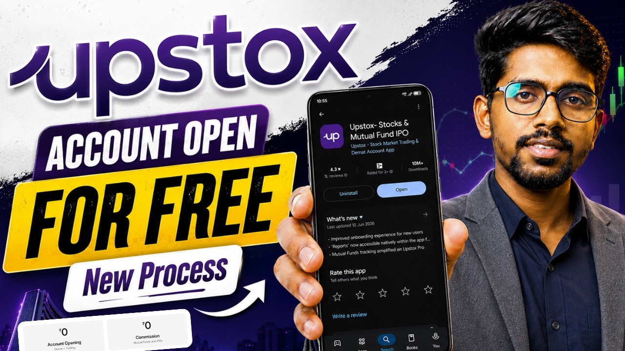 Upstox | Upstox Account Opening 2026 | How To Open Demat Account | best demat account in india