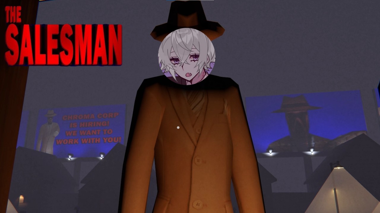 THE SALESMAN IS HERE.