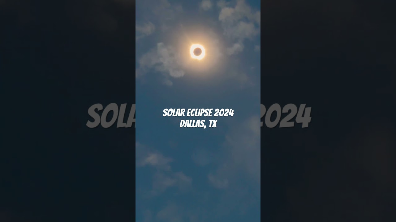 Solar eclipse 2024 #solareclipse2024 #usa #solareclipse #eclipse #dallas #space #nasa #texas