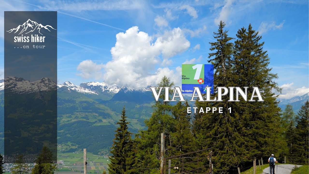 Vom charmanten Schloss durch üppige Wälder in die Schweiz - Via Alpina - 1/20 : Vaduz bis Sargans